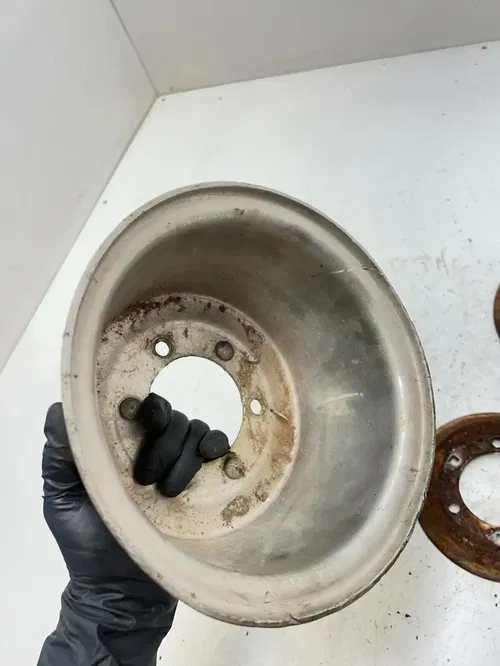 1983 83 Yamaha Tri-Moto 125 YT125 K STRAIGHT Front Wheel Rim  9 X 8.5.