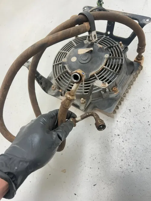 06 2006 Polaris Trail Boss 330 2x4 OEM GOOD! Oil Cooler Fan Radiator Line Lines