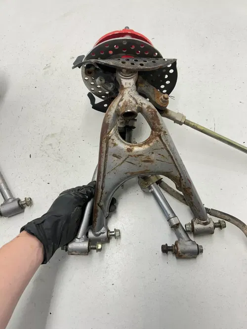 87 1987 Honda TRX250X Trx 250 x 2x4 OEM LR Front Control A Arm Spindle Hubs Arms