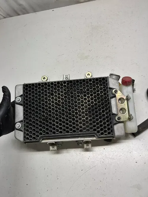 2005 05 Polaris Predator 500 OEM LOT Radiator Rad Guard Reservoir Line Tank Cap
