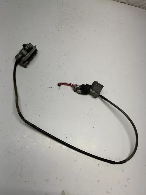 2005 05 Honda CRF450R crf 450r GOOD! Front Brake Caliper Master Line BREAKAWAY