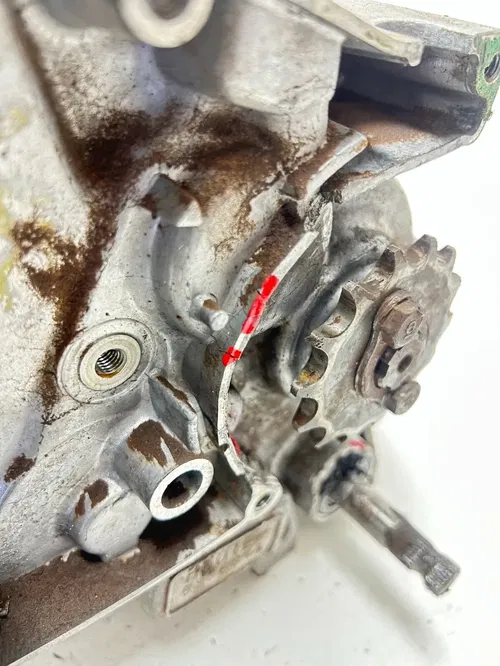 99 1999 Honda XR80R Xr 80 R OEM Engine Motor Crankcase Case Bottom End READ