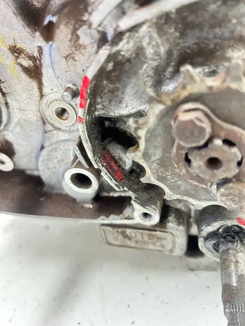 99 1999 Honda XR80R Xr 80 R OEM Engine Motor Crankcase Case Bottom End READ