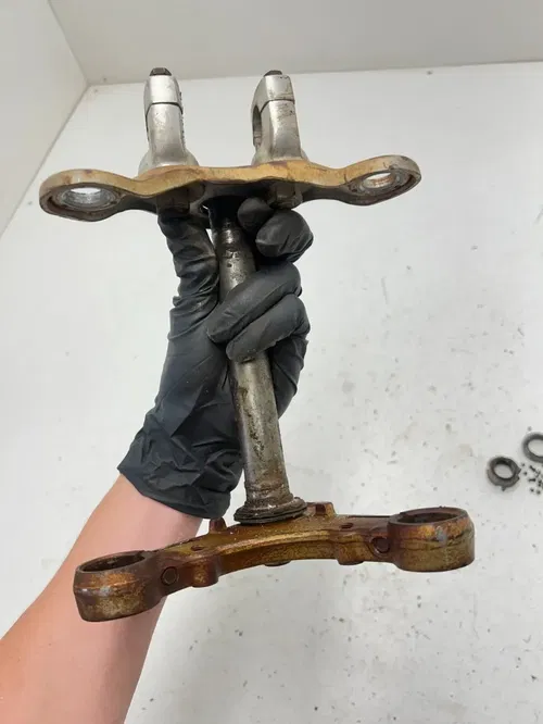 72 1972 Honda SL70 sl 70 OEM Triple Clamps Tree Steering Post READ