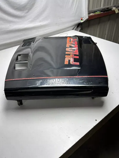 1985 85 YAMAHA PHAZER 480 PZ480 EJ OEM Hood Nose Cone Hinge Plastic Fender Front