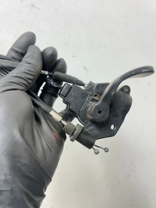05 2005 Polaris Predator 90 2 Stroke OEM Brake Lever Cable Perch Thumb Throttle