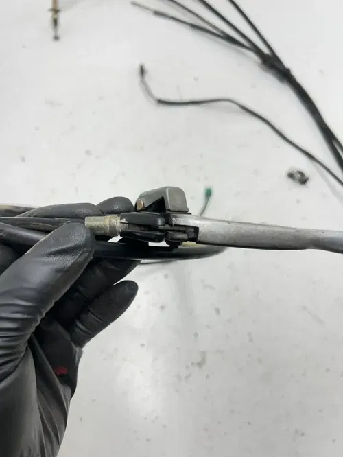 05 2005 Polaris Predator 90 2 Stroke OEM Brake Lever Cable Perch Thumb Throttle