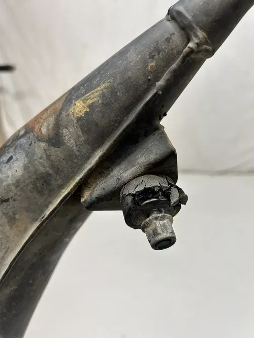 1985 85 HUSQVARNA WR125 wr 125 OEM Exhaust Pipe Expansion Header Free Ship ￼