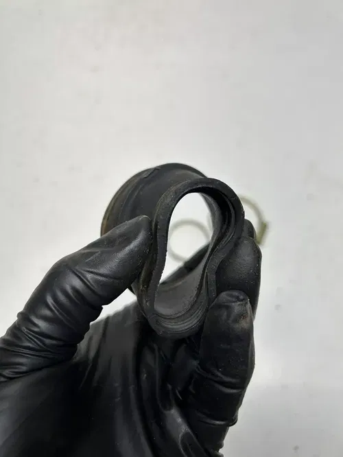 1990 90 Yamaha RT180 RT 180 rt OEM GOOD RUBBER! Air Box Intake Boot Clamps NICE3