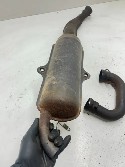 03 2003 Polaris Trailblazer 250 2x4 OEM TIGHT! Exhaust Header Muffler Silencer