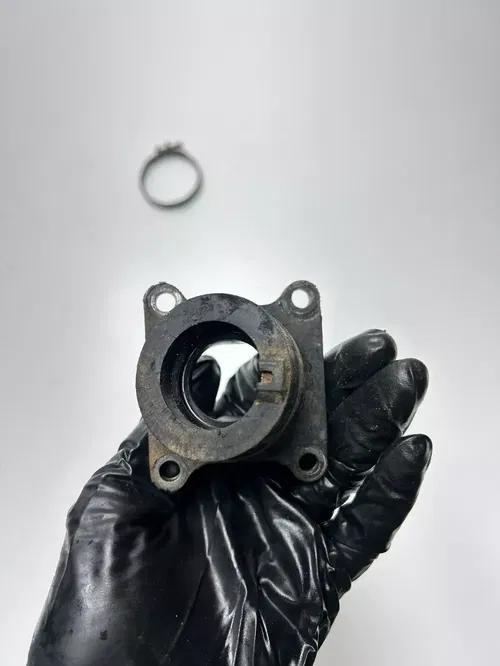 1995 95 Kawasaki KX100 kx 100 OEM Rubber Boot Reed Intake Cage Mount Hose Clamp