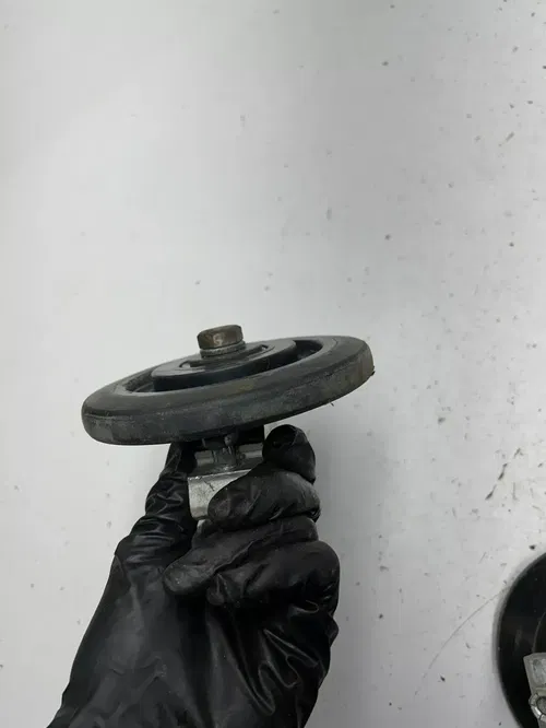 90 1990 Polaris Indy Sport GT 340 Snowmobile OEM Idler Bogie Wheel Mount L R