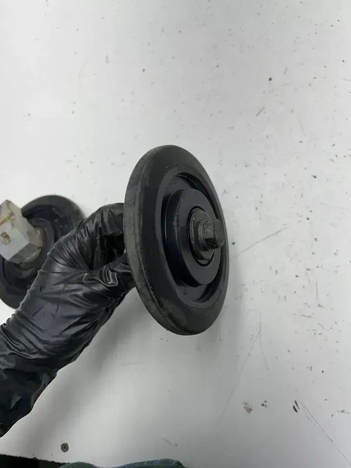 90 1990 Polaris Indy Sport GT 340 Snowmobile OEM Idler Bogie Wheel Mount L R