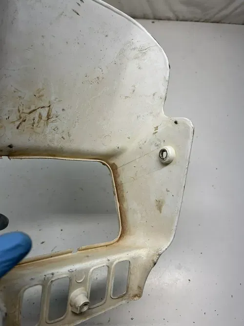 1996 96 Suzuki DR350SE DR 350 se OEM SCRATCHES! Headlight Mount Bucket Plastic