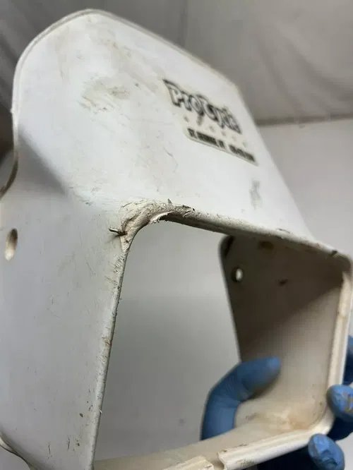 1996 96 Suzuki DR350SE DR 350 se OEM SCRATCHES! Headlight Mount Bucket Plastic