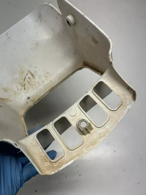 1996 96 Suzuki DR350SE DR 350 se OEM SCRATCHES! Headlight Mount Bucket Plastic