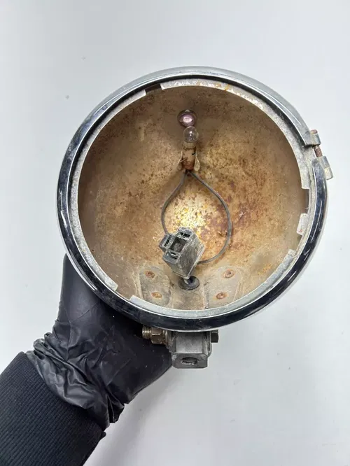 1961 61 Harley XLCH Sportster 883 Ironhead OEM Head Light Headlight Cover Bracke