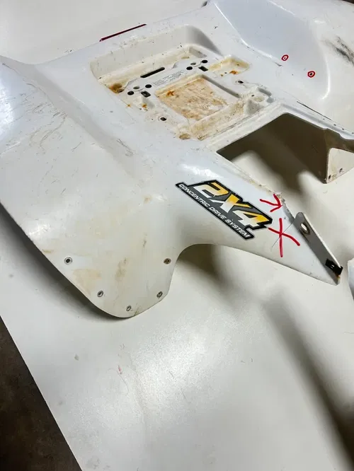 01 2001 Polaris Trailblazer 250 2X4 OEM Front Rear Fender Plastics Body READ
