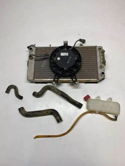 2006 06 Polaris Outlaw 500 IRS GOOD Radiator Fan Shroud Lines Tank FREE SHIP