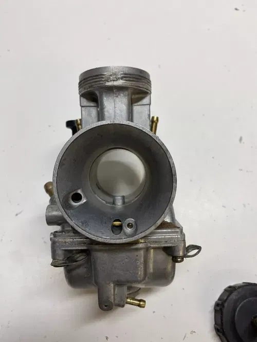 1996 96 KTM 300EXC 300 exc Carb Carburetor Bowl Float Jet Slide DAMAGE!