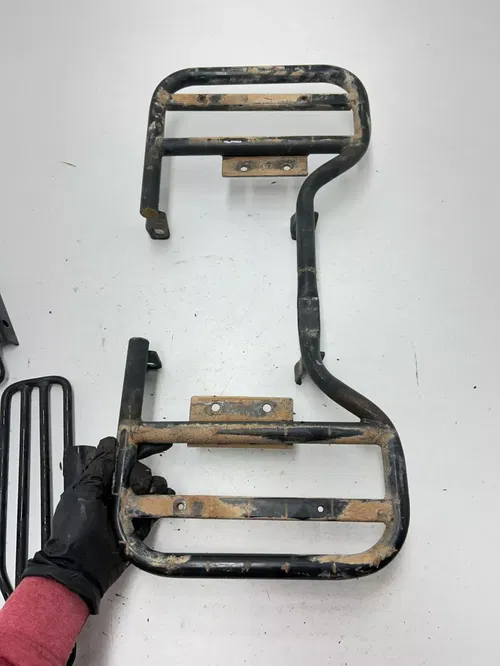 04 2004 Arctic Cat 90 Y-12 2 Stroke 2x4 OEM Foot Pegs Panel Support Guard L R