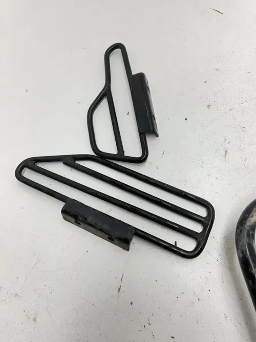 04 2004 Arctic Cat 90 Y-12 2 Stroke 2x4 OEM Foot Pegs Panel Support Guard L R