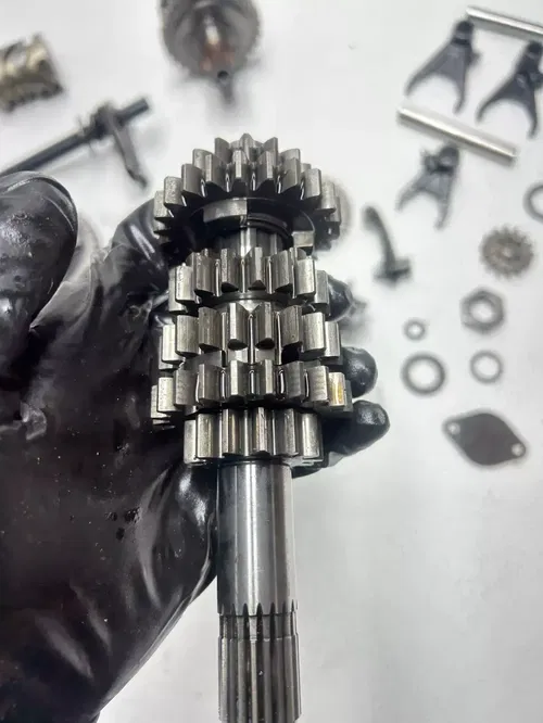 2006 06 KTM 250SXF 250 SX-F sxf OEM Transmission Trans Shift Forks Gear Drum Sha