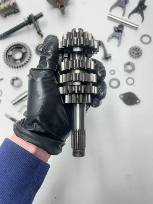 2006 06 KTM 250SXF 250 SX-F sxf OEM Transmission Trans Shift Forks Gear Drum Sha