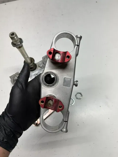 2000 HONDA CR250R cr 250 r OEM NICE! Triple Clamp Tree Upper Lower Bar Clamps