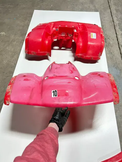 2002 02 Honda Rancher 350 TRX350FM 4x4 OEM Front Rear Fender Plastics Body READ