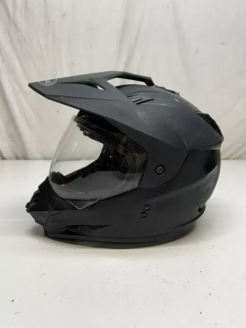 GMAX 11S Dual-Sport Snow ATV Helmet Matte Black Shield XXL FMVSS 218 63-64cm