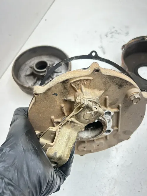 97 1997 Kawasaki Prairie 400 KVF400a 4x4 OEM Rear Axle Carrier Brake Drum Assemb