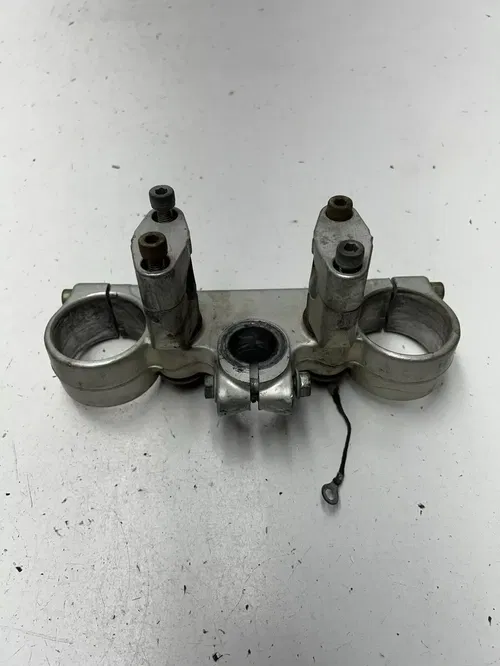 91 1991 KTM 300 SX MXC DXC OEM Triple Clamp Tree Upper Lower Clamps Post Bar