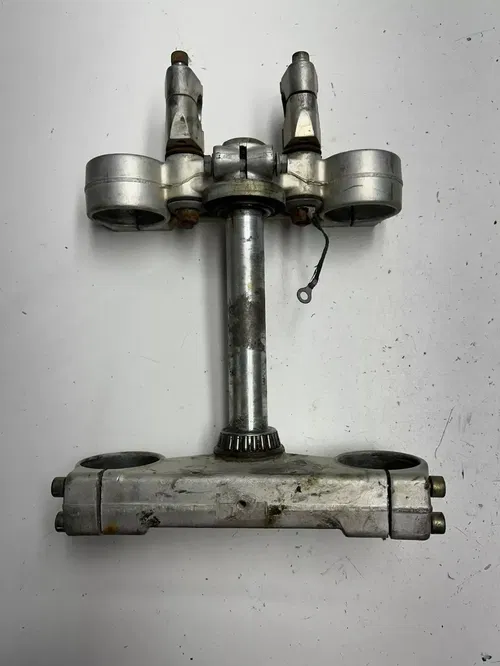 91 1991 KTM 300 SX MXC DXC OEM Triple Clamp Tree Upper Lower Clamps Post Bar