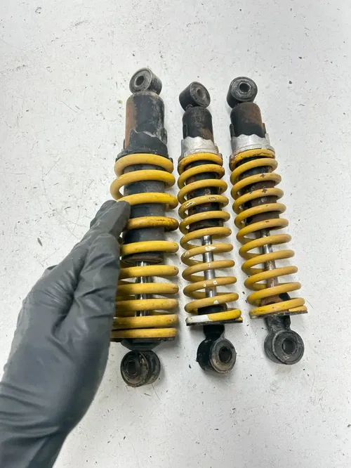02 2002 Polaris Scrambler 90 2 Stroke OEM Front Rear L R Shock Suspension Spring