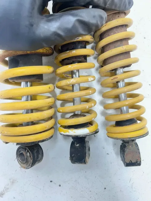 02 2002 Polaris Scrambler 90 2 Stroke OEM Front Rear L R Shock Suspension Spring