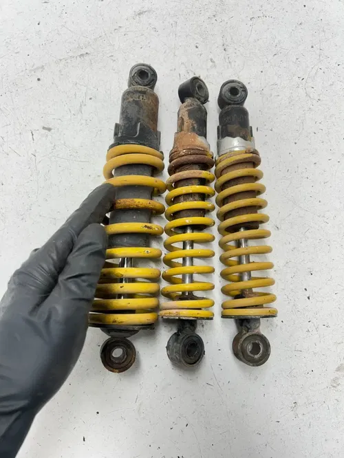 02 2002 Polaris Scrambler 90 2 Stroke OEM Front Rear L R Shock Suspension Spring