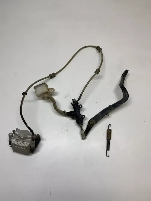 09 2009 Arctic Cat 250 Complete Rear Caliper Lines Brake Master Cylinder Lever