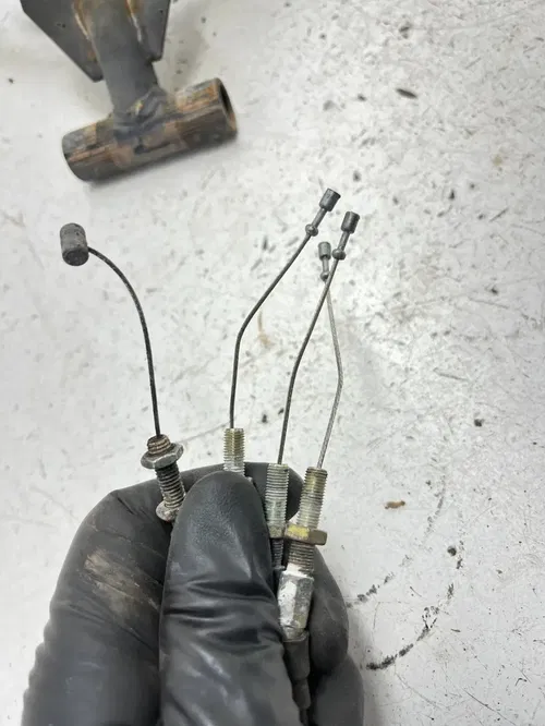 96 1996 Polaris XCR 600 SP Xcr600 sp OEM Handlebars Throttle Cable Headlight Swi