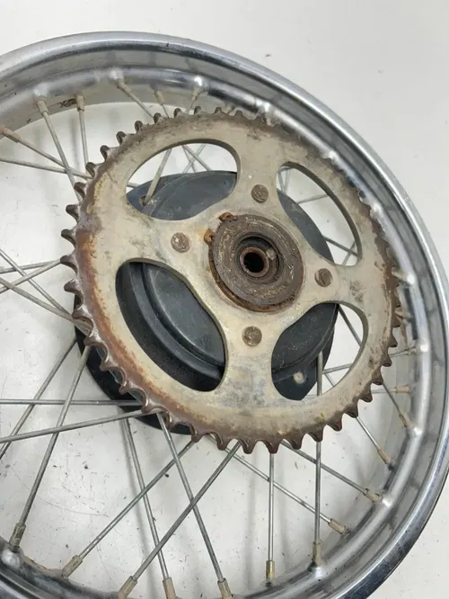 82 1982 Honda XR80 Xr 80 OEM SLIGHT WOBBLE Rear Back Wheel Rim Hub 14 X 1.6 READ