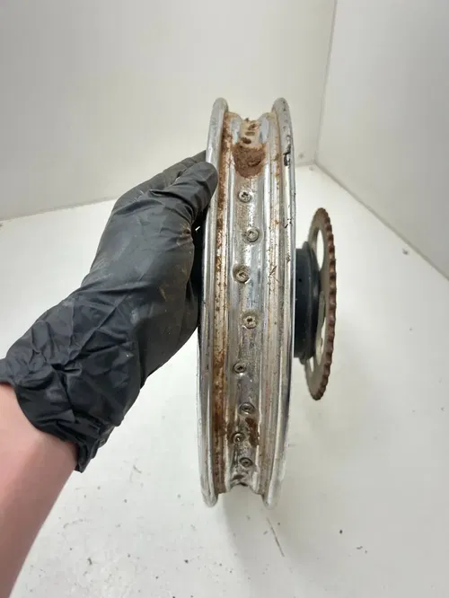 82 1982 Honda XR80 Xr 80 OEM SLIGHT WOBBLE Rear Back Wheel Rim Hub 14 X 1.6 READ