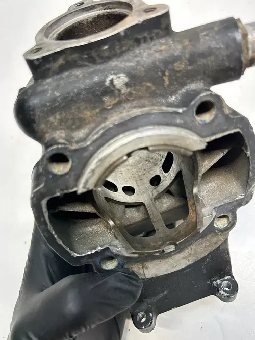 1985 85 HUSQVARNA WR125 wr 125 OEM Cylinder Head Jug 55MM Bore  Free Ship ￼