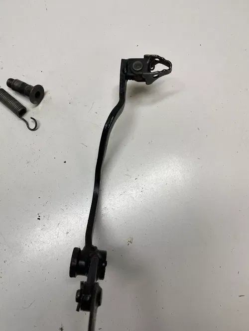 1984 84 Honda XR500R XR 500 R OEM Back Brake Lever Rod Pedal GOOD Free Ship