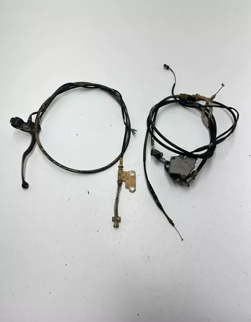 02 Polaris scrambler 90 2x4 2T OEM Front Rear Brake Throttle Cable Perch Lever
