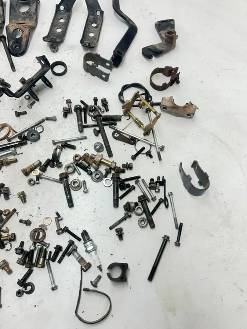 02 2002 Kawasaki Bayou 220 KLF220 2x4 OEM Bolt Clamp Engine Motor Hardware Mount