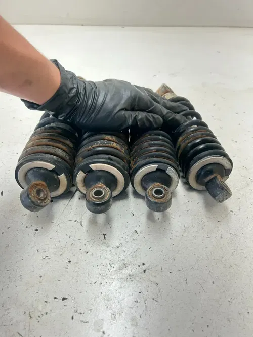 99 1999 Suzuki King Quad 300 LTF 4x4 OEM Suspension Shocks Spring LR F R READ
