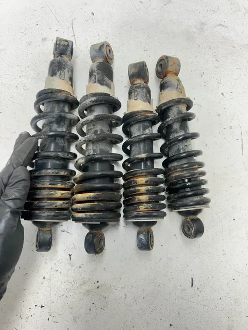 99 1999 Suzuki King Quad 300 LTF 4x4 OEM Suspension Shocks Spring LR F R READ