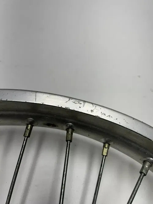 86 1986 Honda XR250R Xr 250 r OEM STRAIGHT! Front Wheel Rim Hub Drum 21 X 1.6