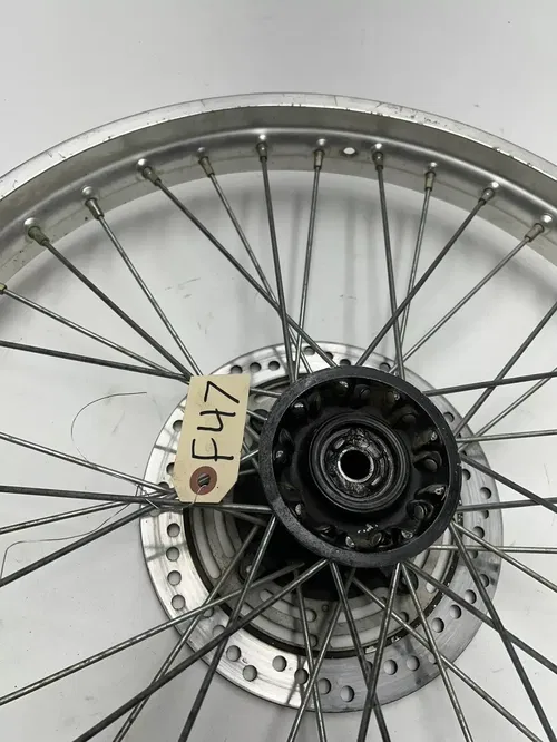 86 1986 Honda XR250R Xr 250 r OEM STRAIGHT! Front Wheel Rim Hub Drum 21 X 1.6
