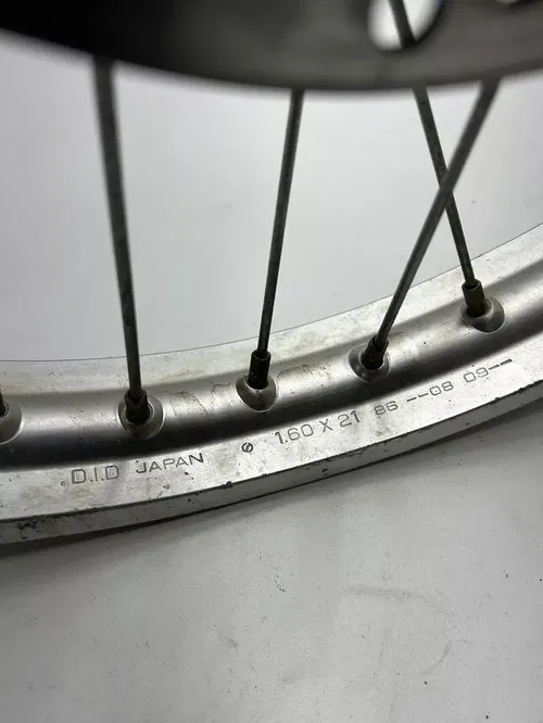 86 1986 Honda XR250R Xr 250 r OEM STRAIGHT! Front Wheel Rim Hub Drum 21 X 1.6